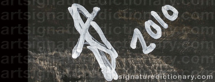 Authentic signature by Andreas WARGENBRANT on Sculpture artwork