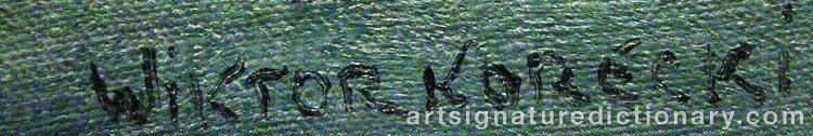 Signature by Wiktor KORECKI