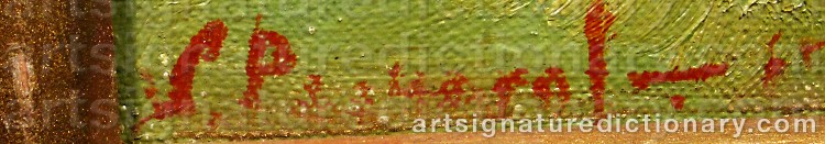 Authentic signature by Sergei Petrovich RYCHAGOV on  artwork