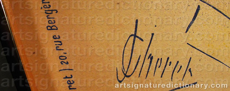 Signature by Jules CHERET