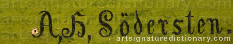 Signature by Herman SÖDERSTEN
