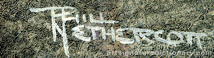 Authentic signature by Phill NETHERCOTT on Painting/Watercolour artwork