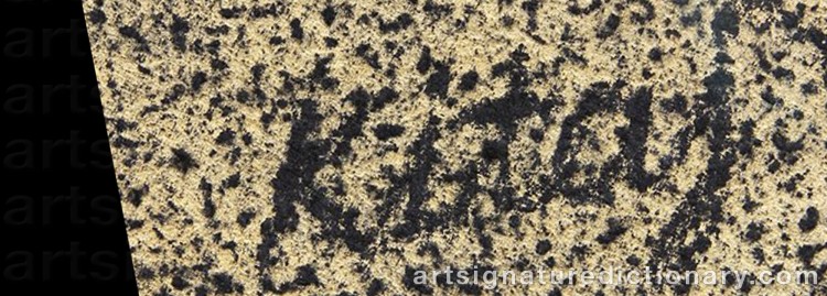 Signature by Ronald Brooks ‘R.b.’ KITAJ