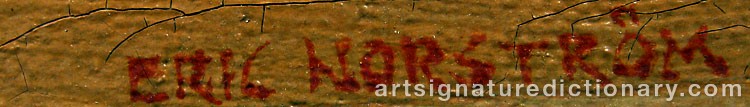 Signature by Eric NORSTRÖM