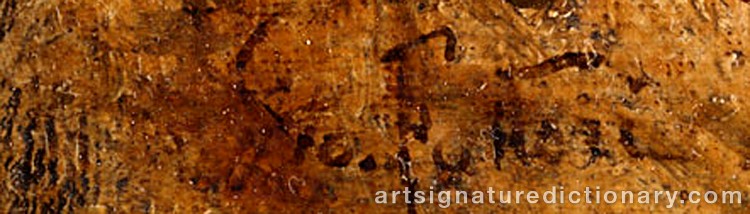 Authentic signature by Giovanni FATTORI on  artwork