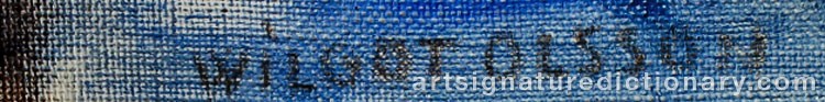Signature by Wilgot OLSSON