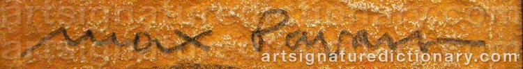 Signature by Max PAPART