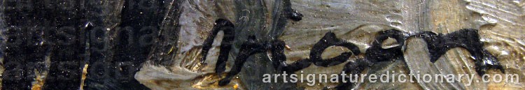 Authentic signature by Louis Jacques VIGON on Painting/Watercolour artwork