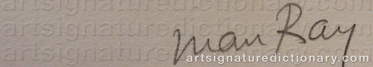 Signature by Man RAY