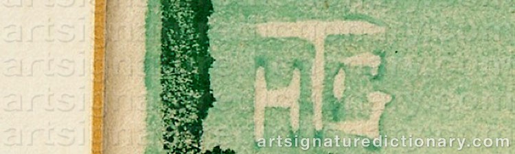 Authentic signature by Helene TÜPKE-GRANDE on  artwork