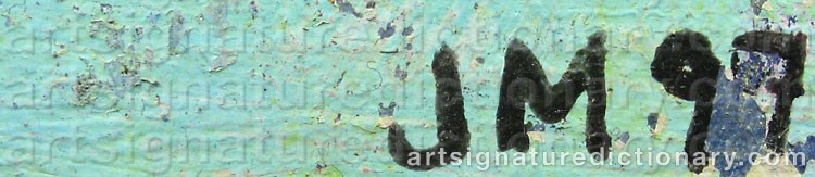 Authentic signature by Jörgen MELANTON on artwork
