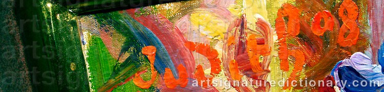 Authentic signature by Judith Gérard ‘Judith’ ERICSSON-MOLARD on  artwork