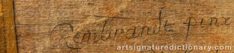 Signature by Rembrandt Harmenszoon Van RIJN