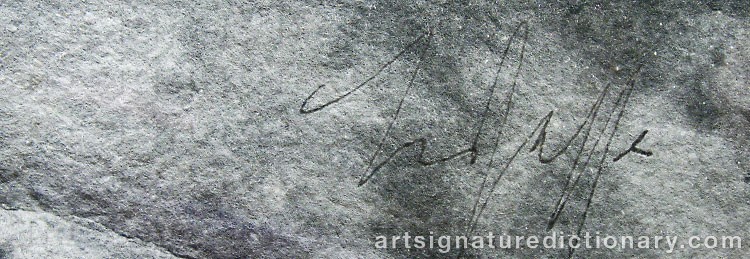 Authentic signature by Lee JAFFE on artwork