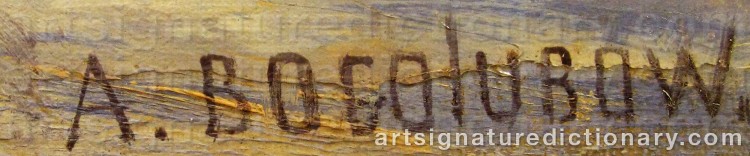 Signature by Alexei Petrovich BOGOLIUBOV
