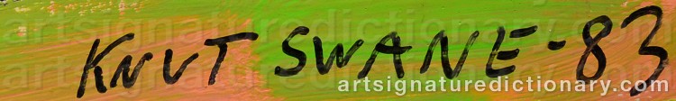 Signature by Knut SWANE