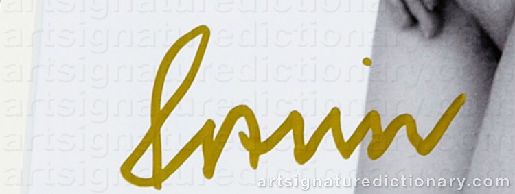 Authentic signature by John RANKIN on Drawing/Graphic/Print artwork