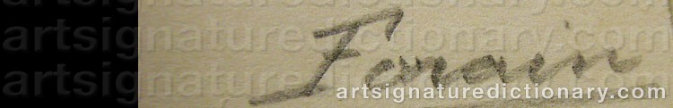 Signature by Jean Louis FORAIN