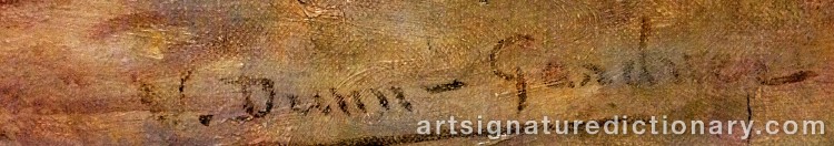 Authentic signature by Violet DUNN-GARDNER on Painting/Watercolour artwork