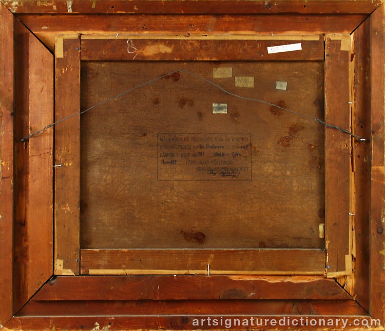 Close-up details showing Nils ANDERSSON signature forgery characteristics