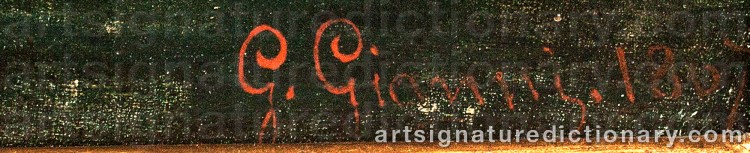 Signature by Girolamo GIANNI