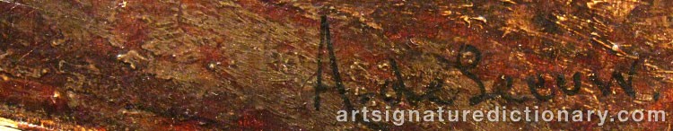 Signature by Alexis De LEEUW