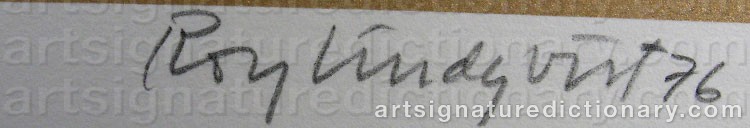 Signature by Roy LINDQVIST