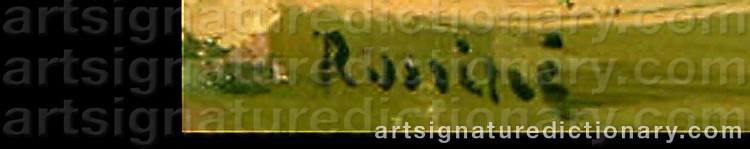 Signature by Vladimir Davidovich BARANOV-ROSSINE