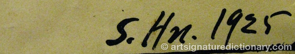 Signature by Sven HEDIN