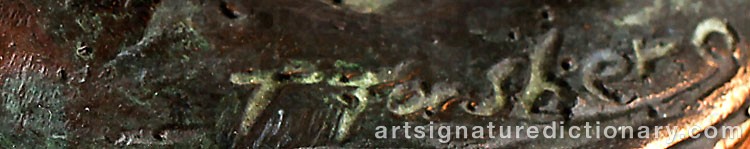 Authentic signature by Torbjörn FORSBERG on  artwork