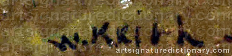 Authentic signature by William KEITH on Painting/Watercolour artwork