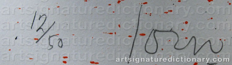 Signature by Asger JORN