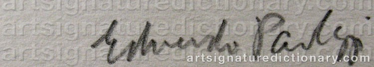 Signature by Eduardo PAOLOZZI