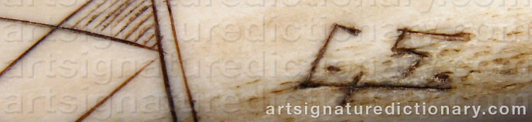 Authentic signature by SAAMI HANDICRAFTS on artwork