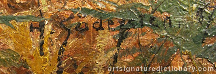 Signature by Herman SÖDERSTEN
