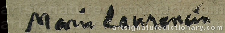 Signature by Marie LAURENCIN