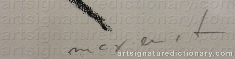 Signature by Max ERNST