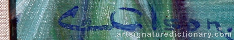 Signature by Carl Waldemar OLSON