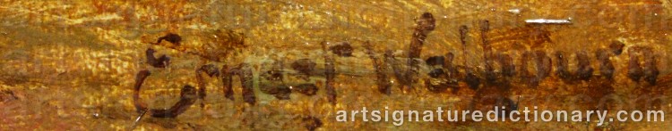 Signature by Ernest Charles WALBOURN