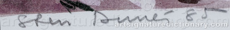 Signature by Sten DUNÉR