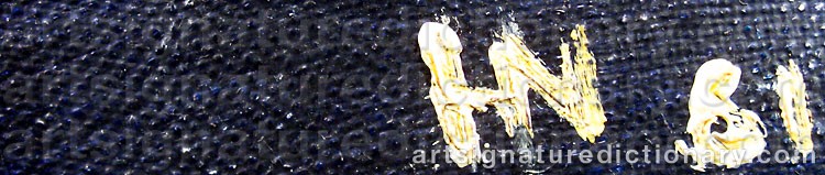 Authentic signature by Håkan NYBERG on  artwork