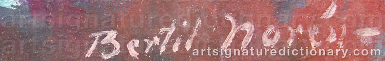 Signature by Bertil NORÉN