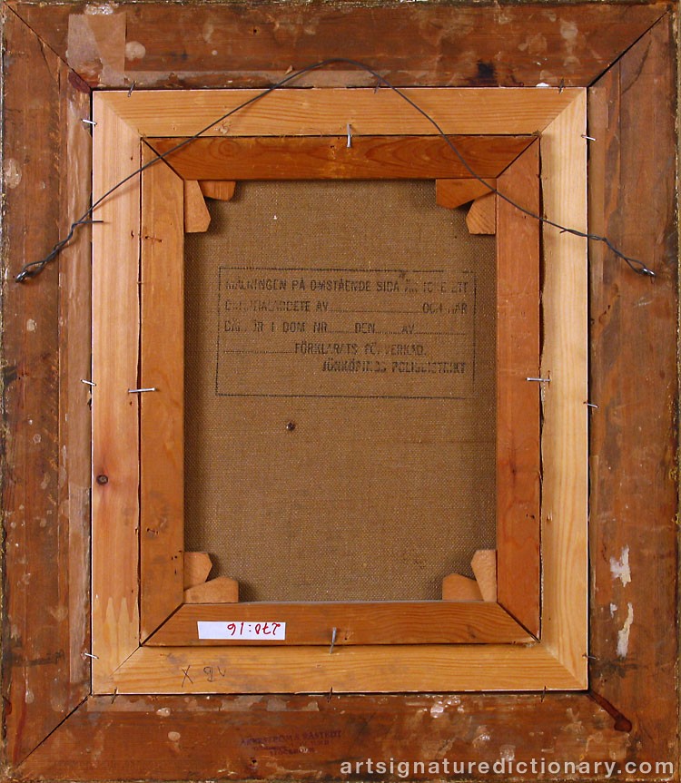 Close-up details showing Béla HRADIL signature forgery characteristics