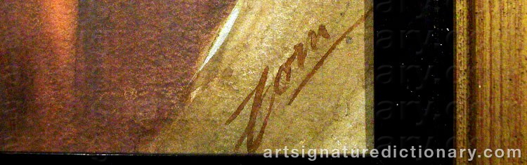 Forged signature of Anders ZORN