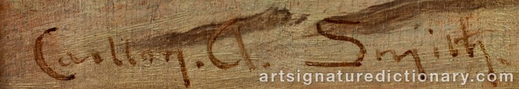 Authentic signature by Carlton Alfred SMITH on  artwork