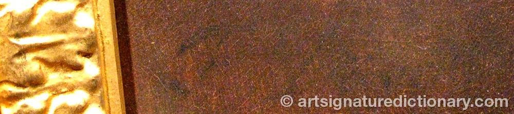 Authentic signature by Friedrich DÜRCK on artwork