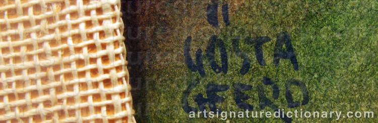 Signature by Gösta GEERD