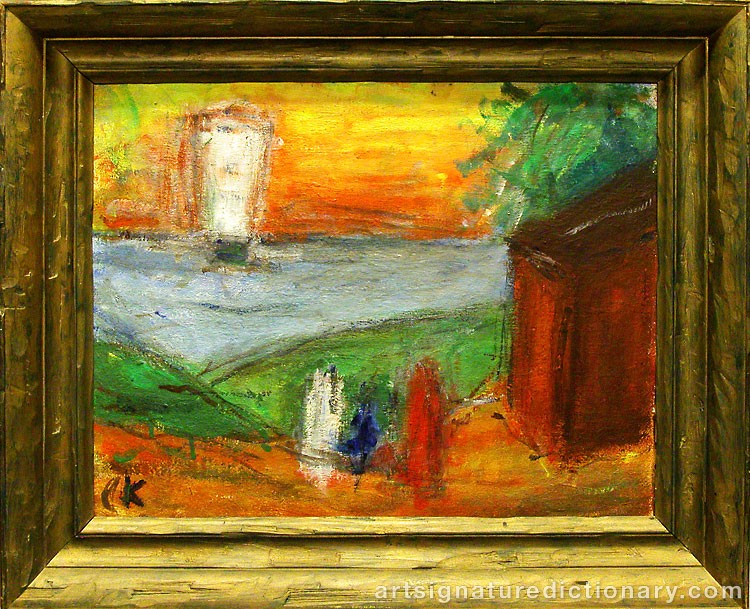 Close-up details showing Carl KYLBERG signature forgery characteristics