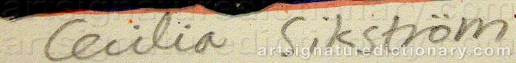 Signature by Cecilia SIKSTRÖM