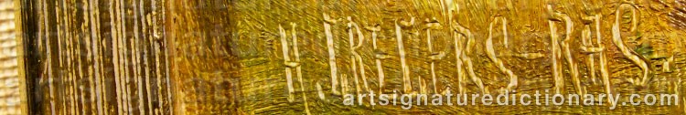 Authentic signature by Alfred GREGERS-RASMUSSEN on artwork